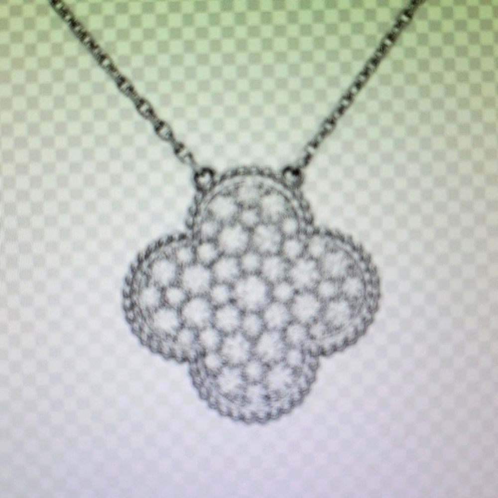 "" Diamond Alahambra Style Necklace necklace